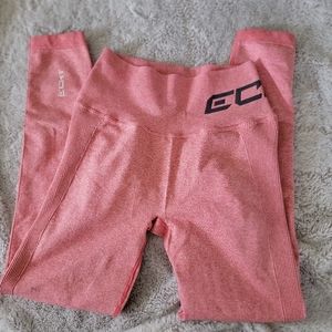 Pink echt leggings medium.